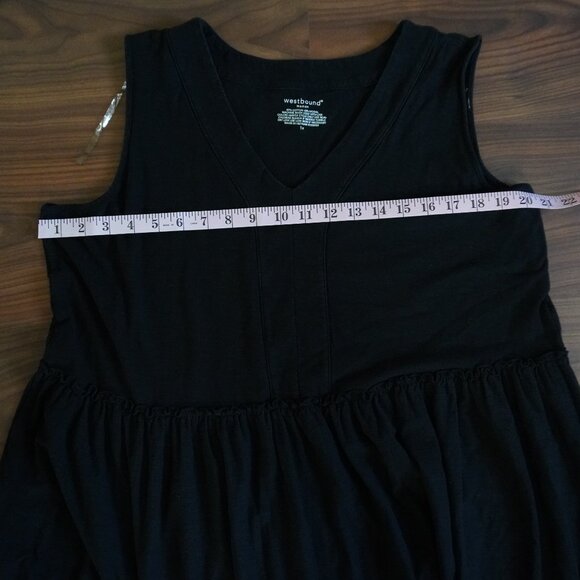 Westbound Sleeveless Casual Black Dress - Picture 5 of 8